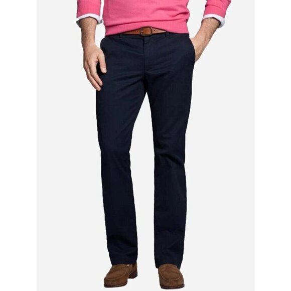 Bonobos Dark Navy Blue Wash Straight Leg Original Chino Pants Men's 36x32 - Picture 1 of 9